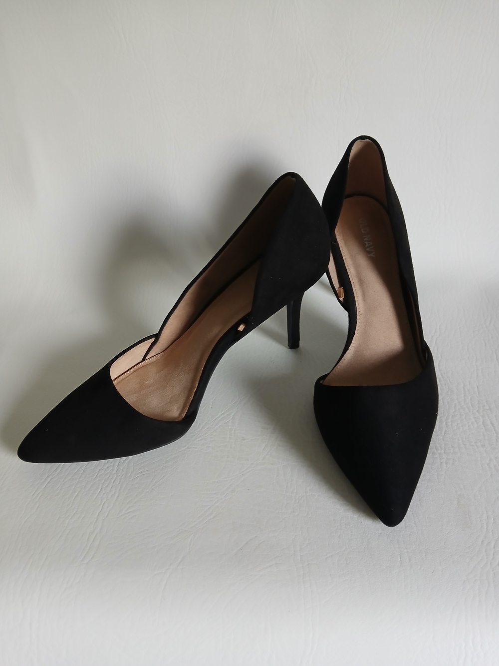 Old Navy Black Pointed-Toe Stiletto Pumps D'Orsay Style Sz8.5M